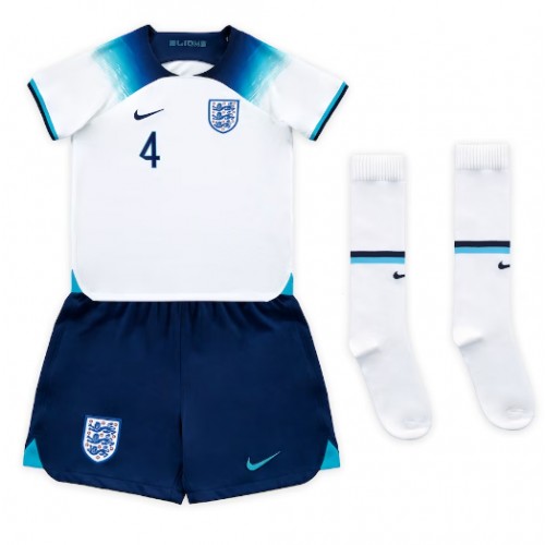 England Declan Rice #4 Hjemmedraktsett Barn VM 2022 Kortermet (+ Korte bukser) England Declan Rice #4 Hjemmedraktsett Barn VM 2022 Kortermet (+ Korte bukser)